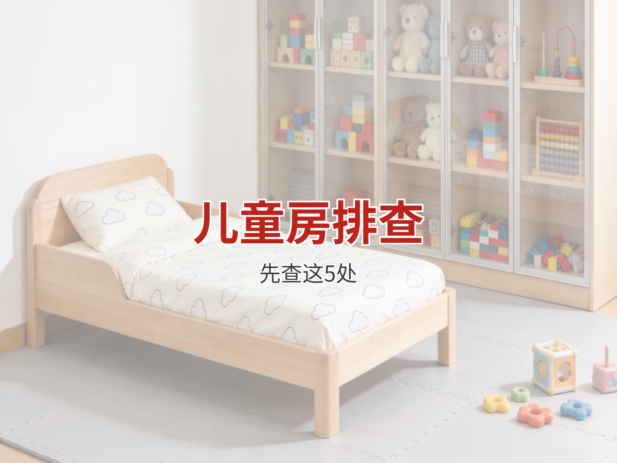 儿童房安全隐患排查：上户先查的5个角落