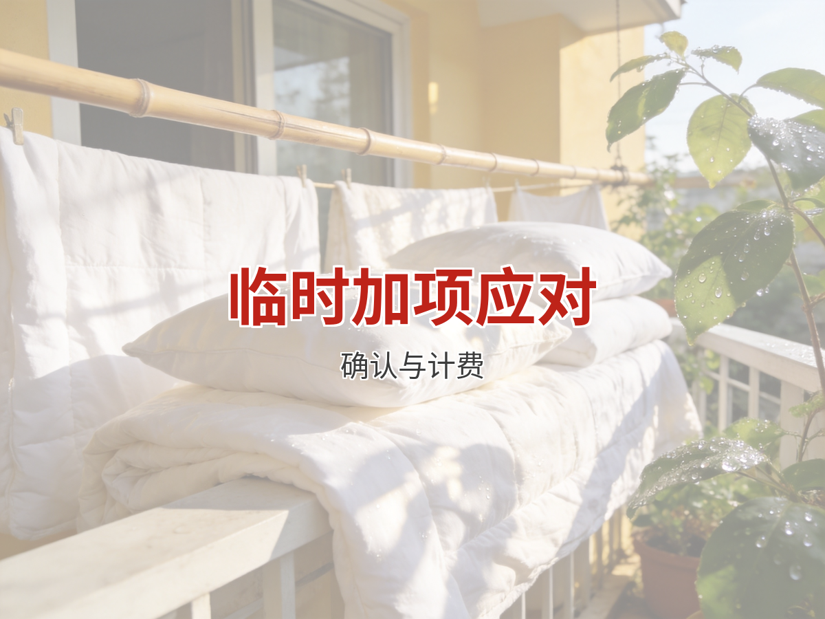 雇主临时加需求怎么应对：加项确认与费用说明