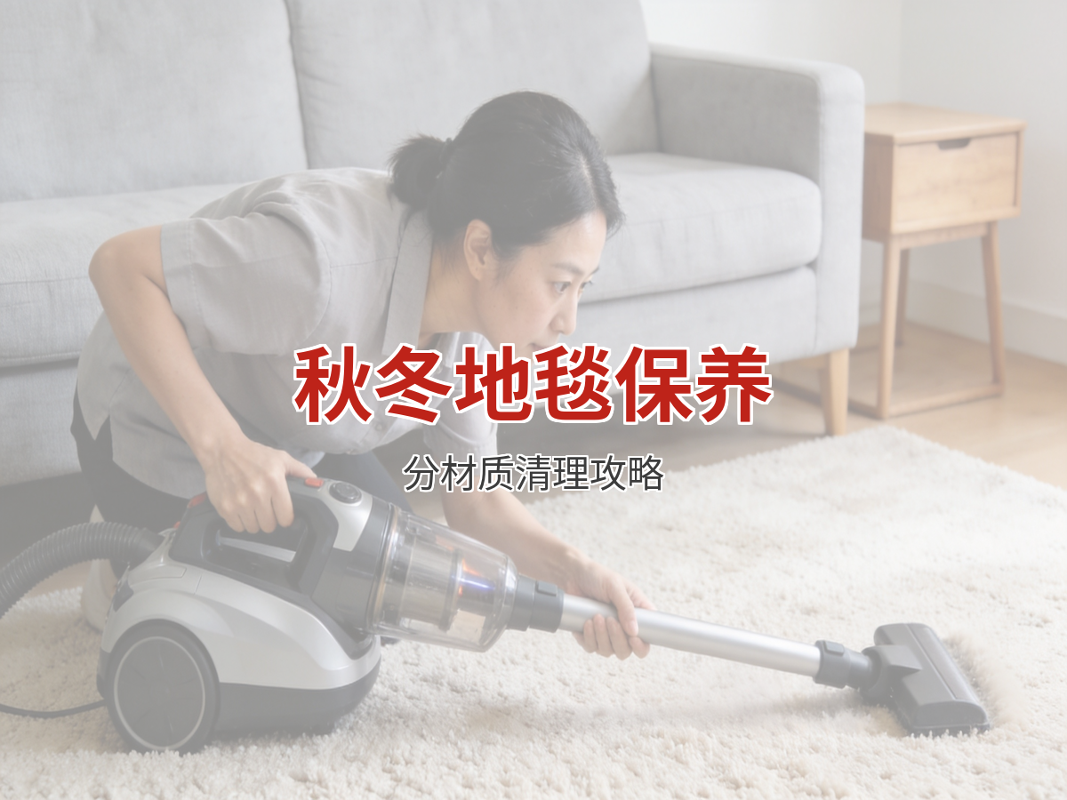 秋冬地毯清洁保养：分材质的清理方法与频率安排