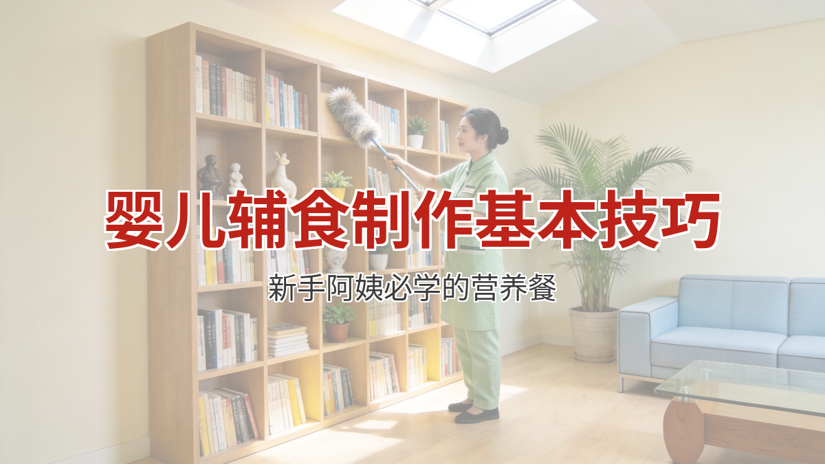 婴儿辅食制作的基本技巧，新手阿姨必学的营养餐
