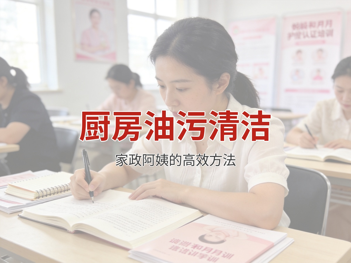 厨房油污怎么清洁最省力？家政阿姨的高效方法