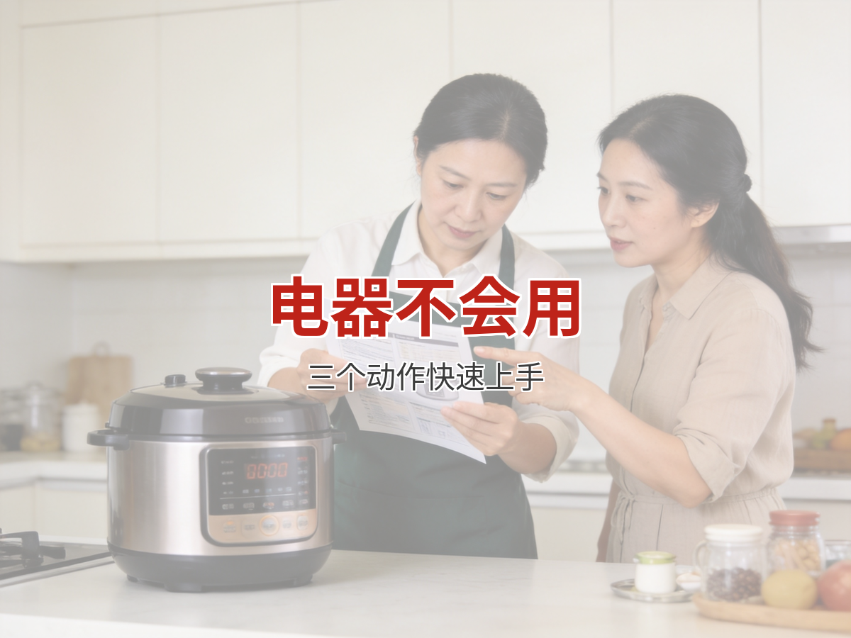 雇主家的电器不会用？先做这三个动作