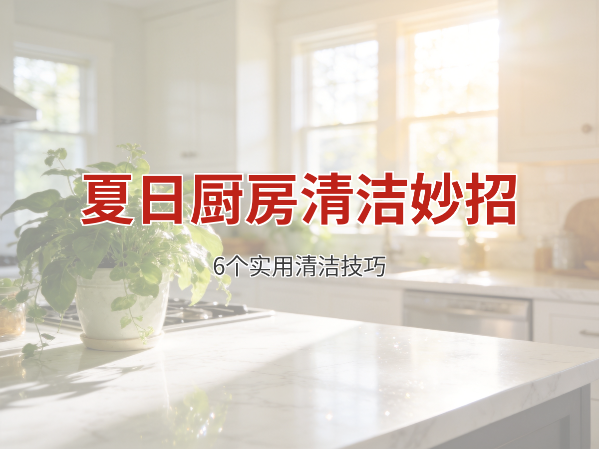 夏日厨房清洁大作战：6个妙招让油腻无处遁形