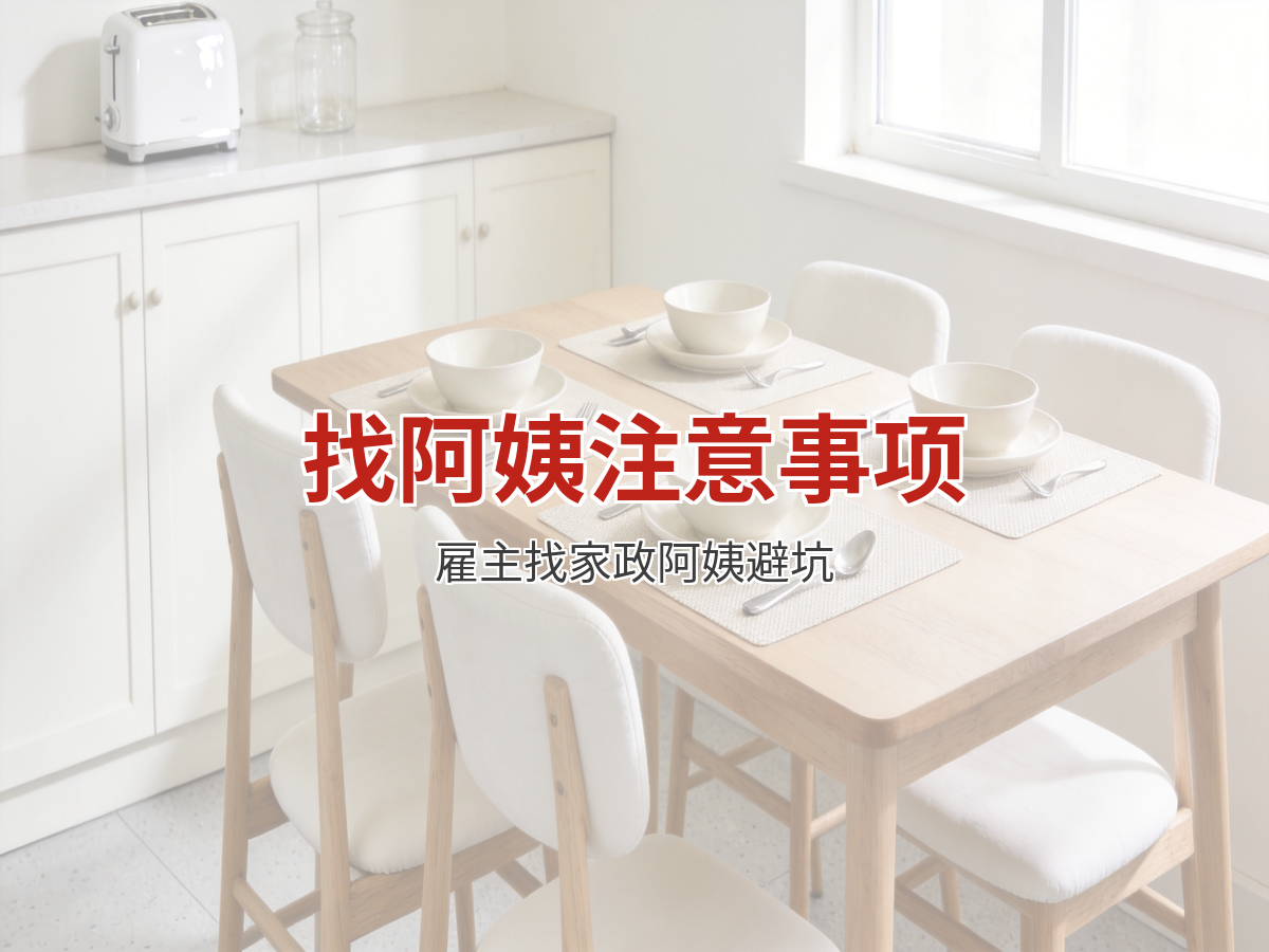 找阿姨注意事项大全：雇主找家政阿姨最容易忽略的10个问题