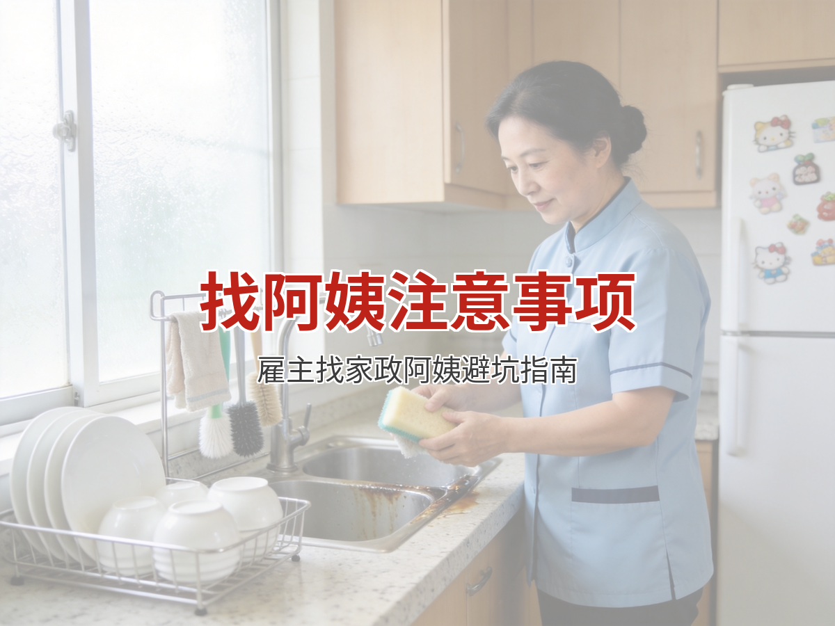 找阿姨注意事项大全：雇主找家政阿姨最容易忽略的10个问题