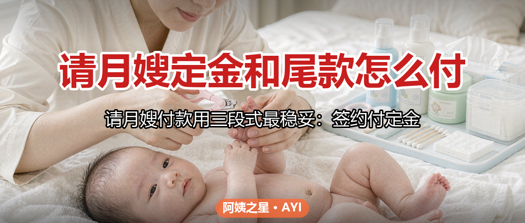请月嫂定金和尾款怎么付：付款节奏与退款约定