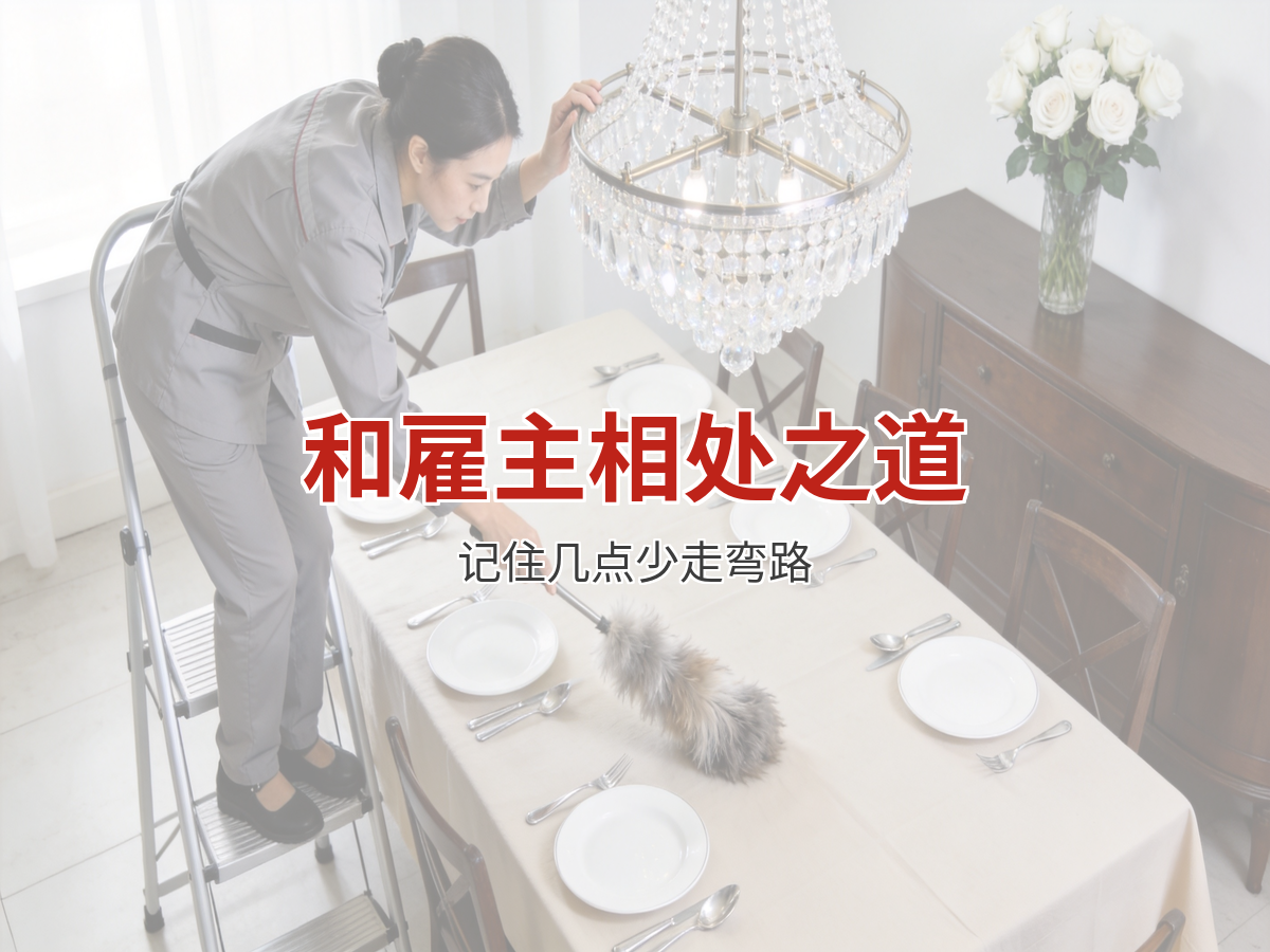 家政阿姨怎么和雇主相处？记住这几点少走弯路