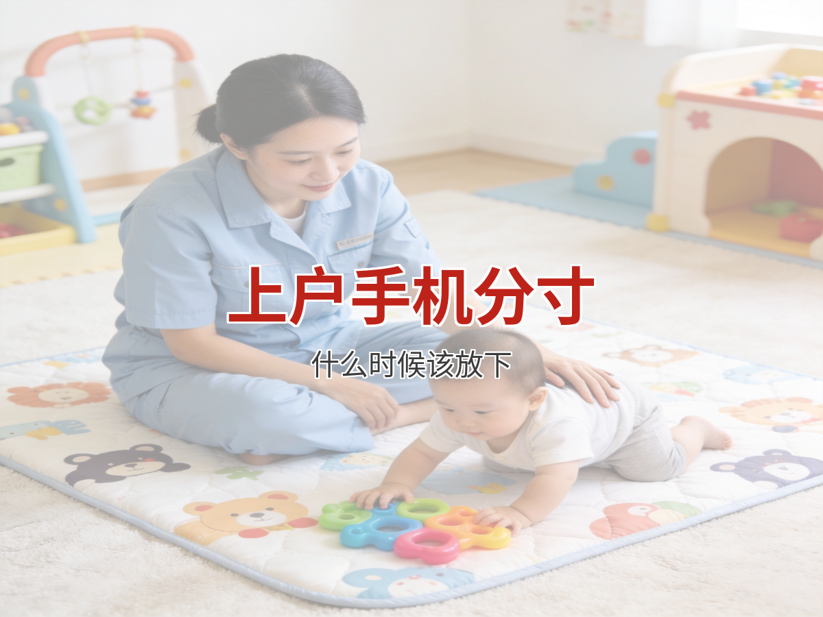上户期间用手机的分寸：什么时候看什么时候放