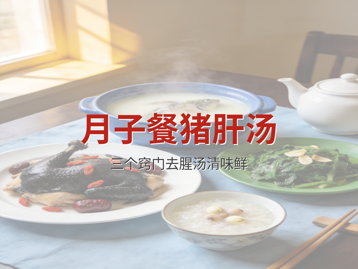 月子餐猪肝汤怎么做不腥？阿姨学会这3个窍门汤清味鲜