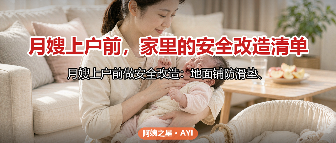 月嫂上户前,家里的安全改造清单:防滑、插座、药品上锁