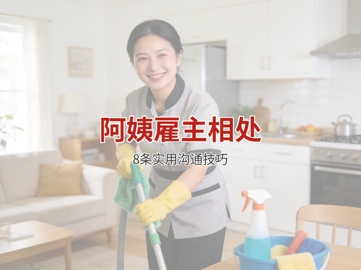 家政阿姨怎么跟雇主相处 这8条沟通技巧太实用了