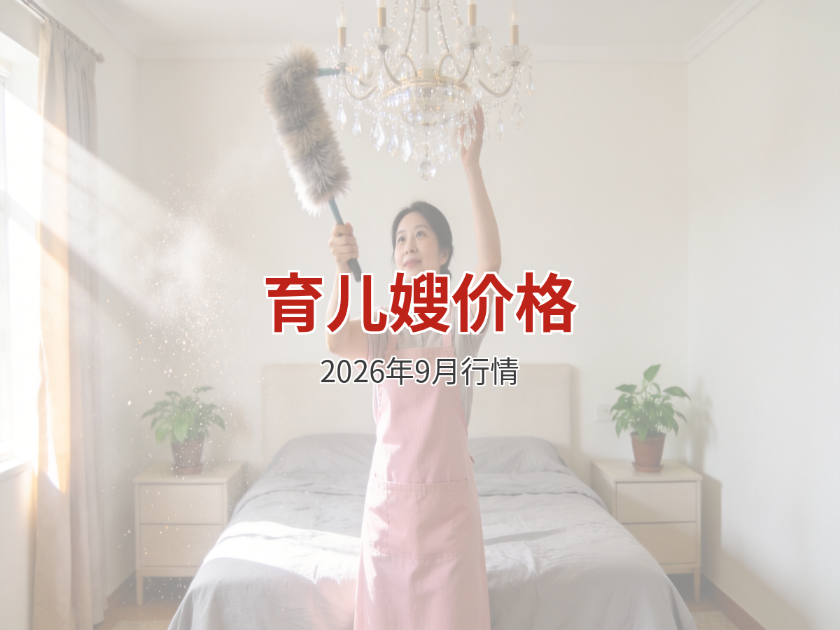 找育儿嫂多少钱一个月？2026年9月最新价格行情