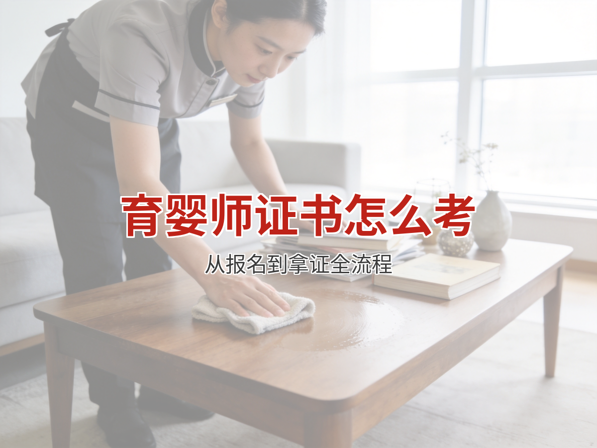 育婴师证书怎么考？从报名到拿证的完整流程