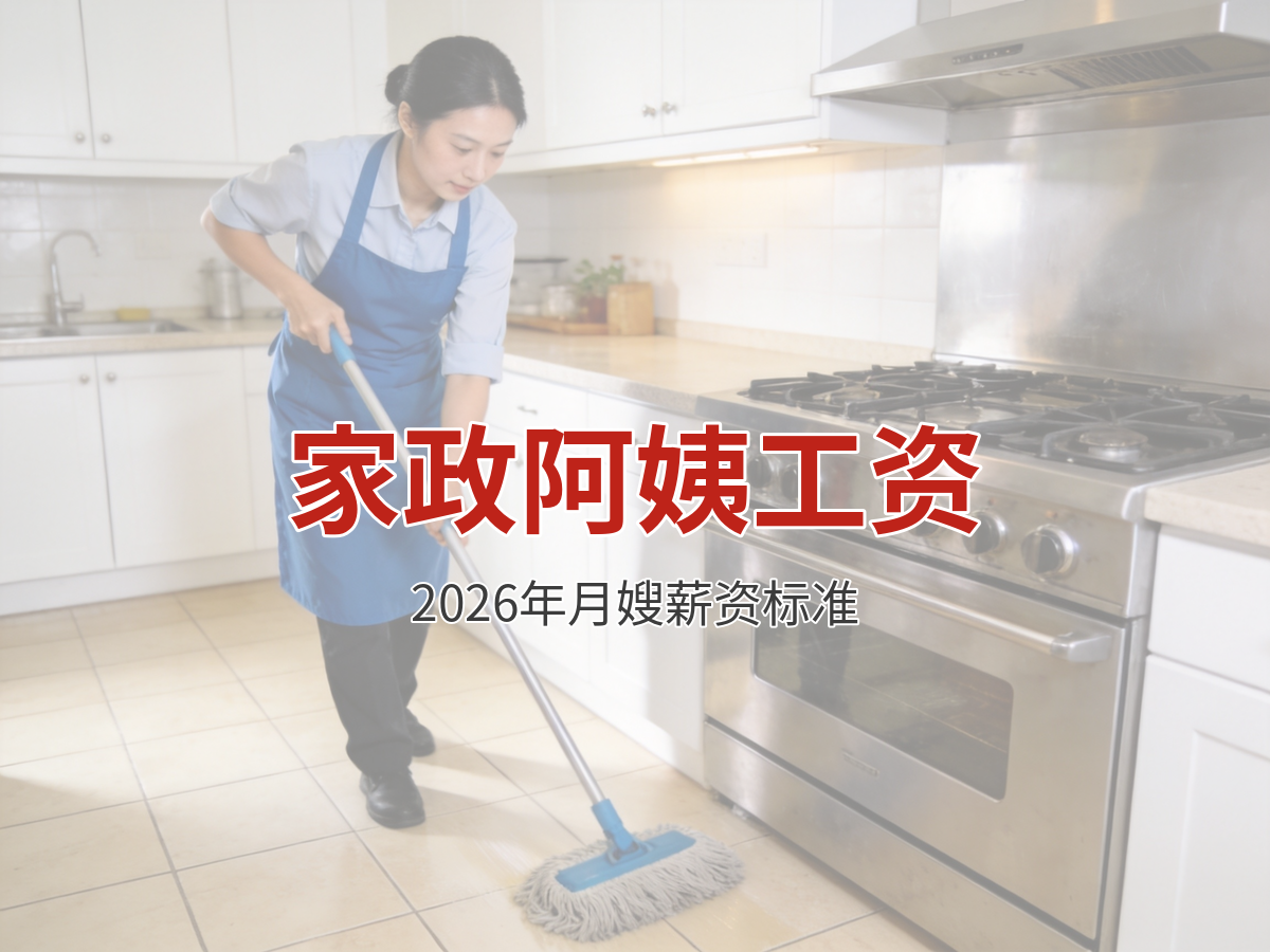 家政阿姨工资怎么算？2026年月嫂育儿嫂薪资标准