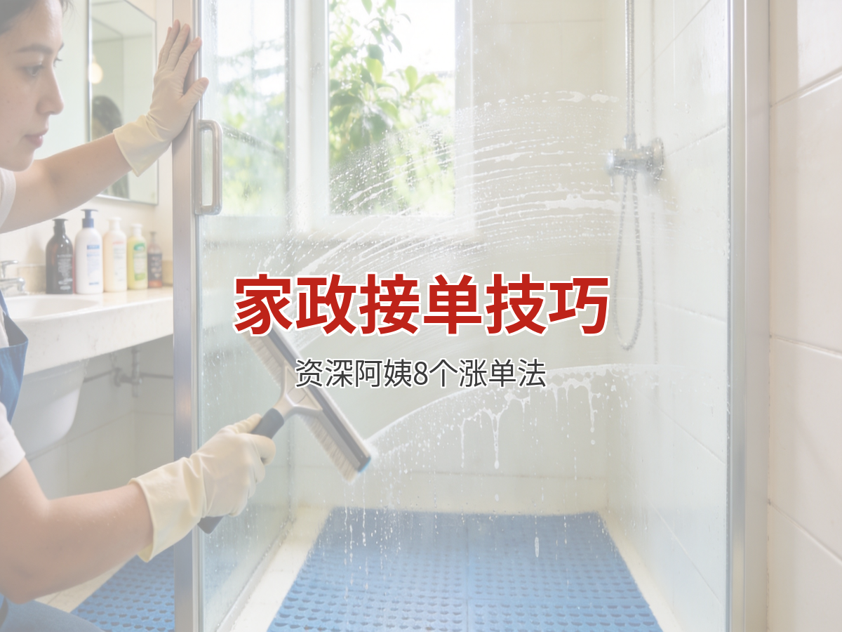 家政阿姨怎么接单最多？资深阿姨分享8个涨单技巧