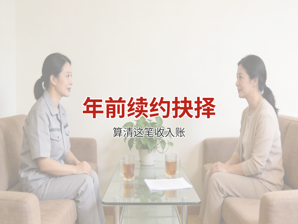 年前续约还是年后换岗：家政阿姨的抉择账本