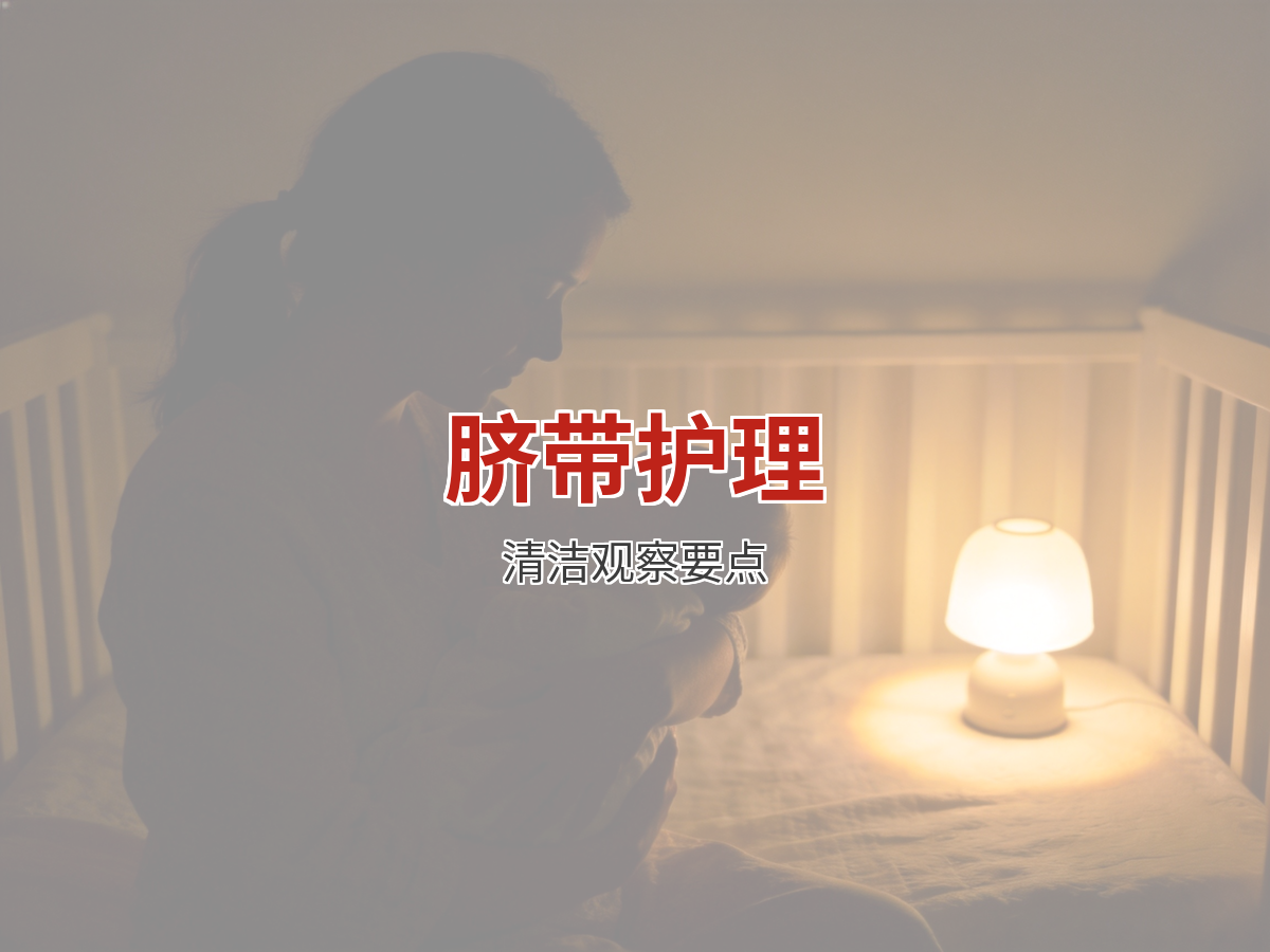 新生儿脐带护理：脱落前的清洁与观察要点