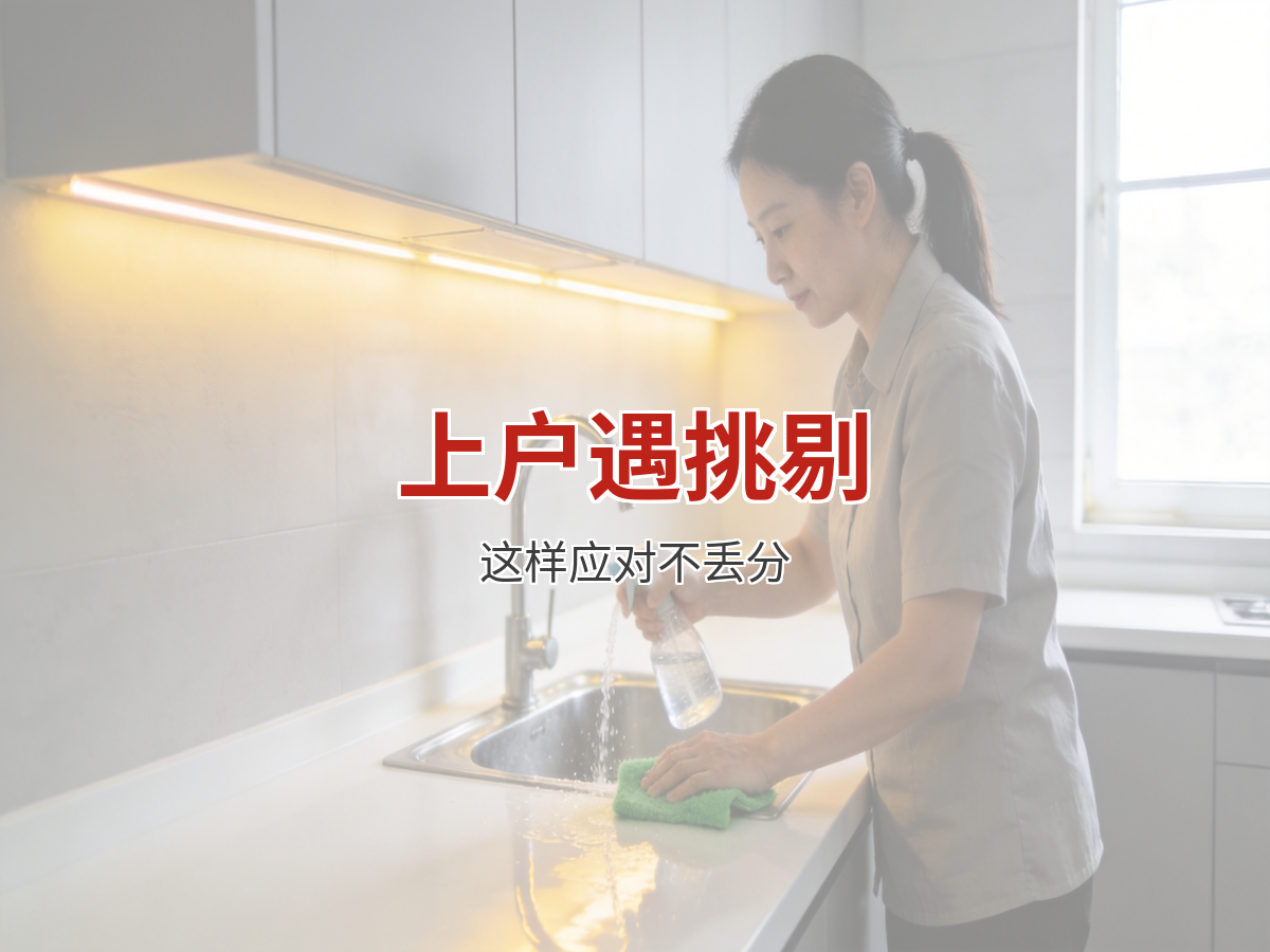 第一天上户就遇到挑剔雇主 她这样做不但没丢分还收到红包