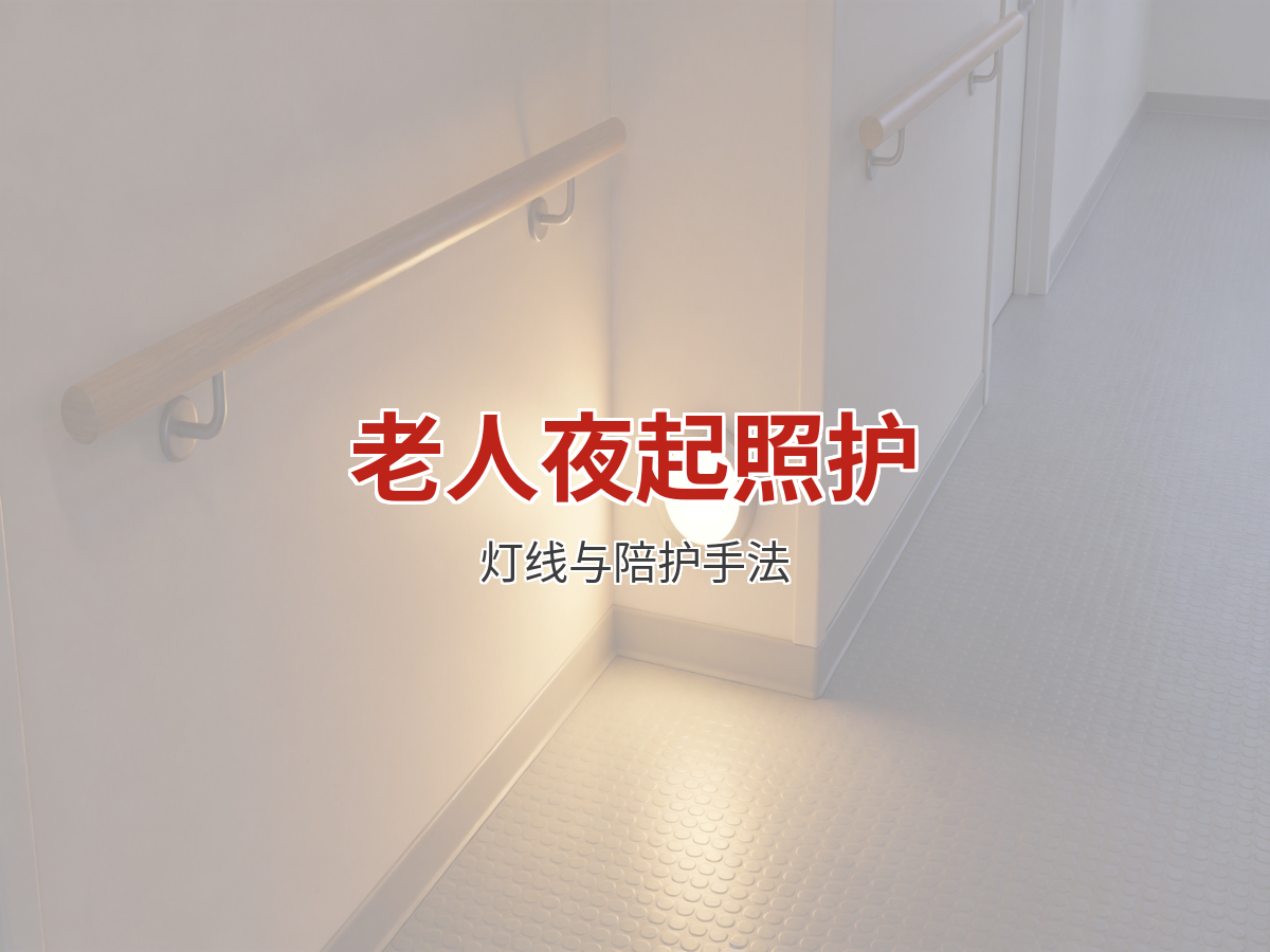 老人夜起照护的实操要点：灯线布置与陪护手法