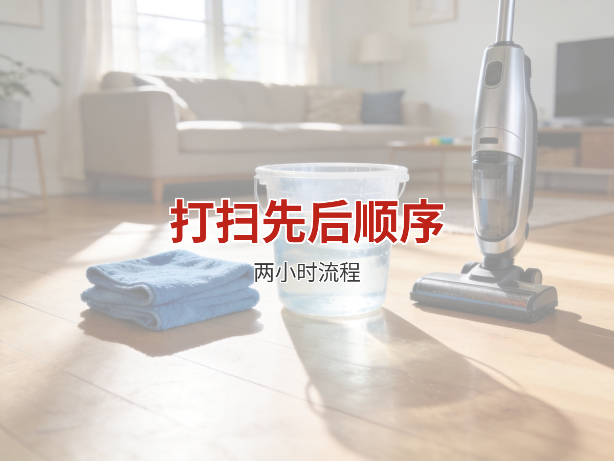 卧室客厅打扫顺序：两小时干完的动线流程