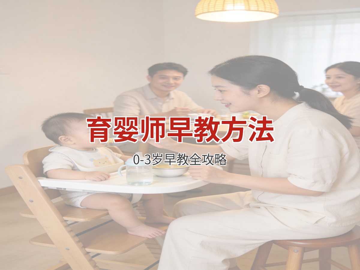 育婴师怎么给宝宝做早教？0-3岁早教游戏与方法