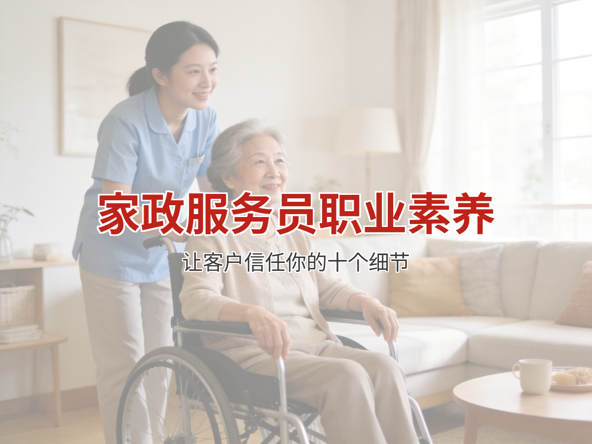 家政服务员职业素养：让客户信任你的十个细节