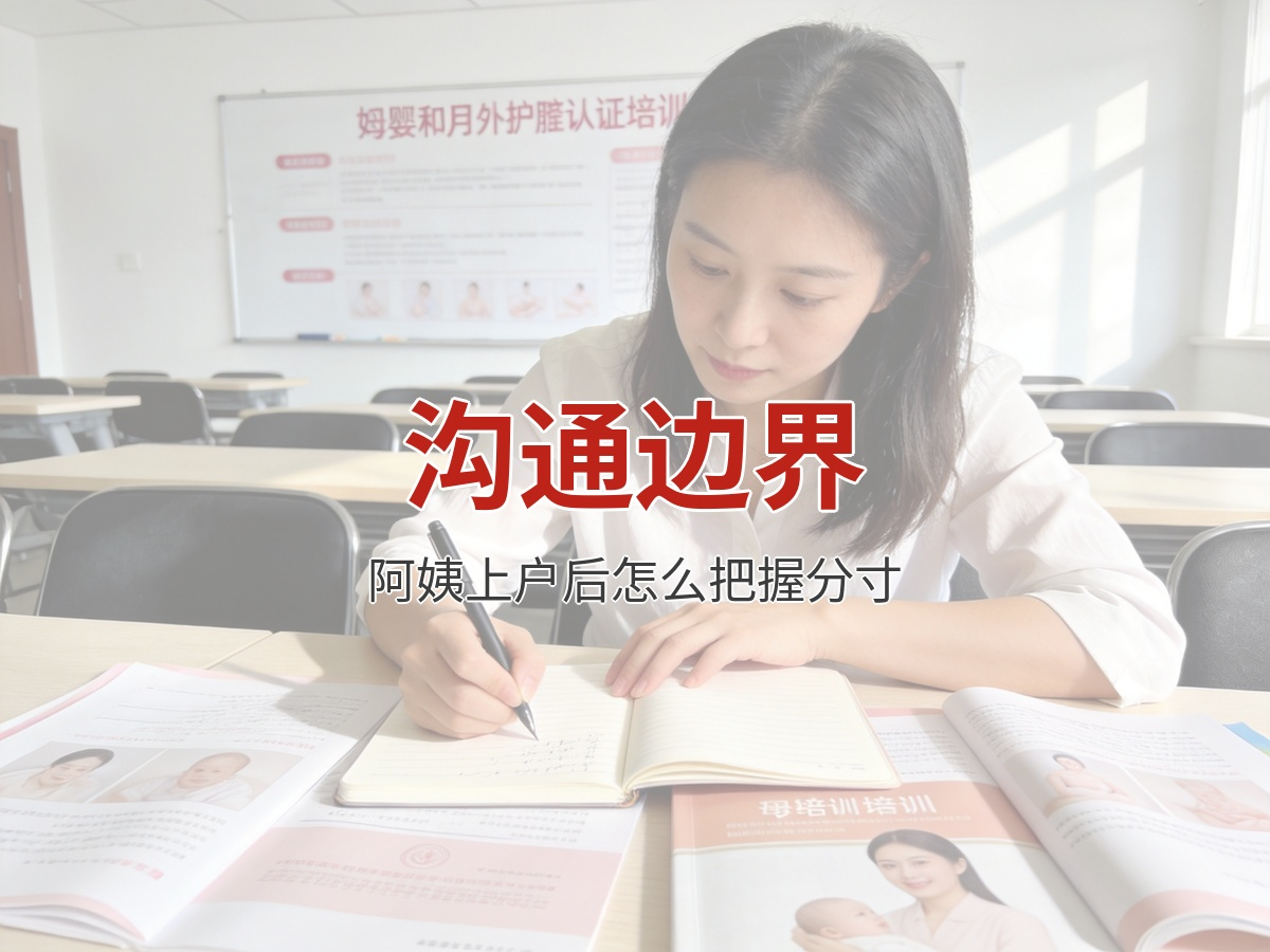 阿姨上户后怎么把握和客户的沟通边界？过来人经验