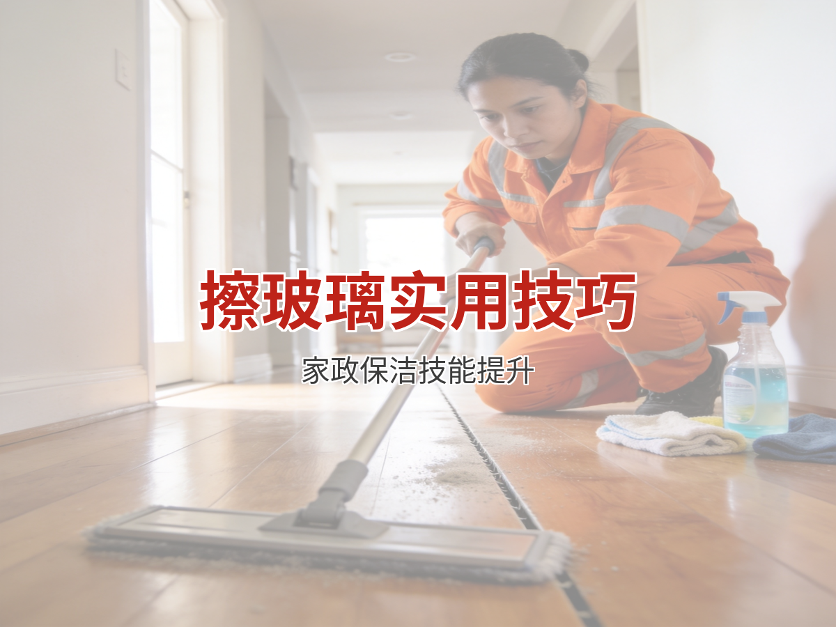 保洁阿姨擦玻璃有什么技巧？家政保洁擦玻璃实用方法
