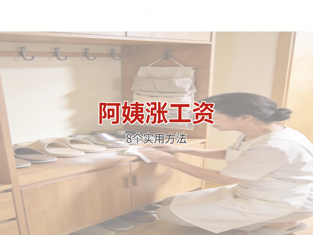 做家政阿姨怎么涨工资？8个让雇主主动加薪的方法