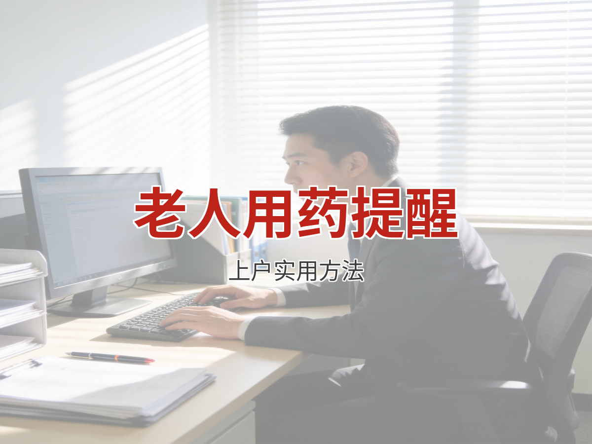照顾老人按时吃药，上户提醒用药的实用方法