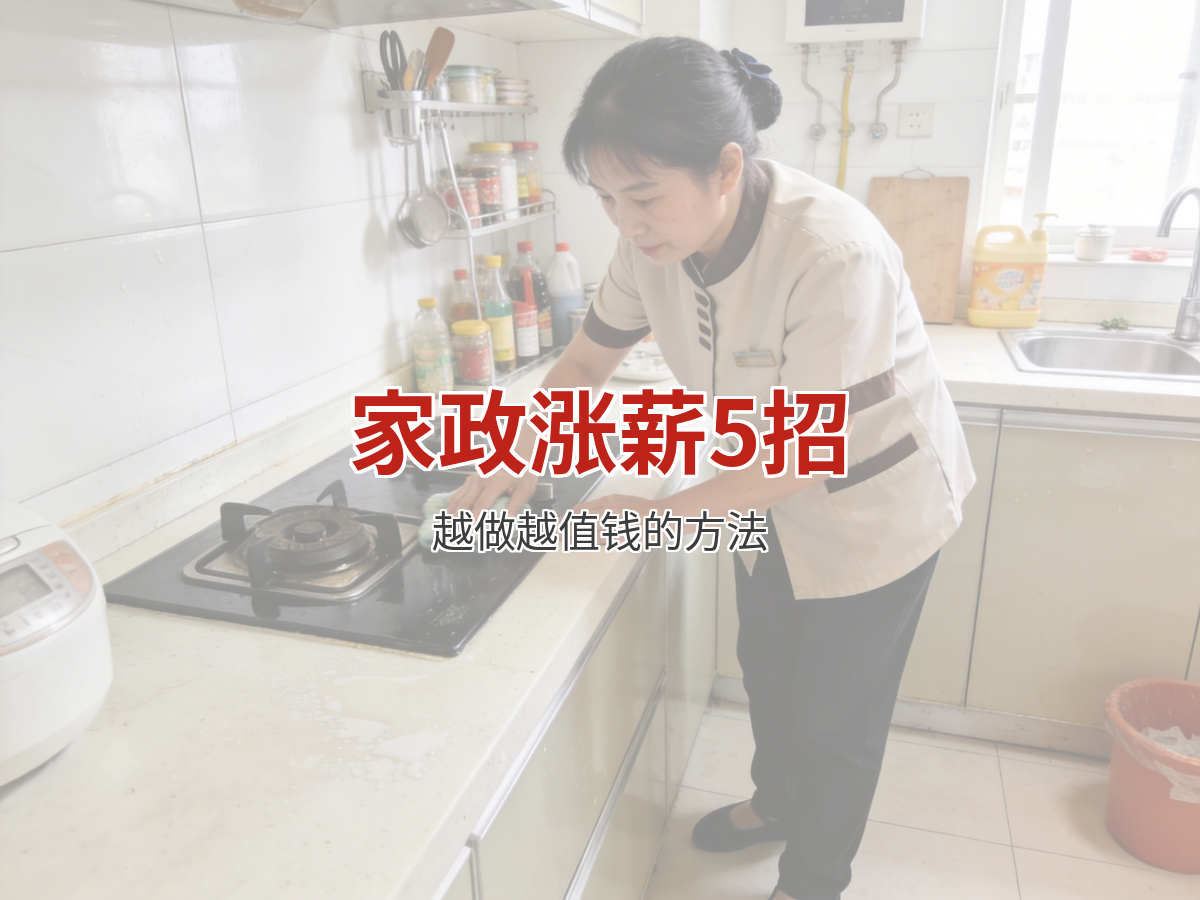 做家政怎么涨工资 这5个方法让你越赚越多