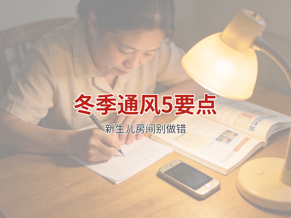 冬季室内通风换气5要点，照顾新生儿别做错