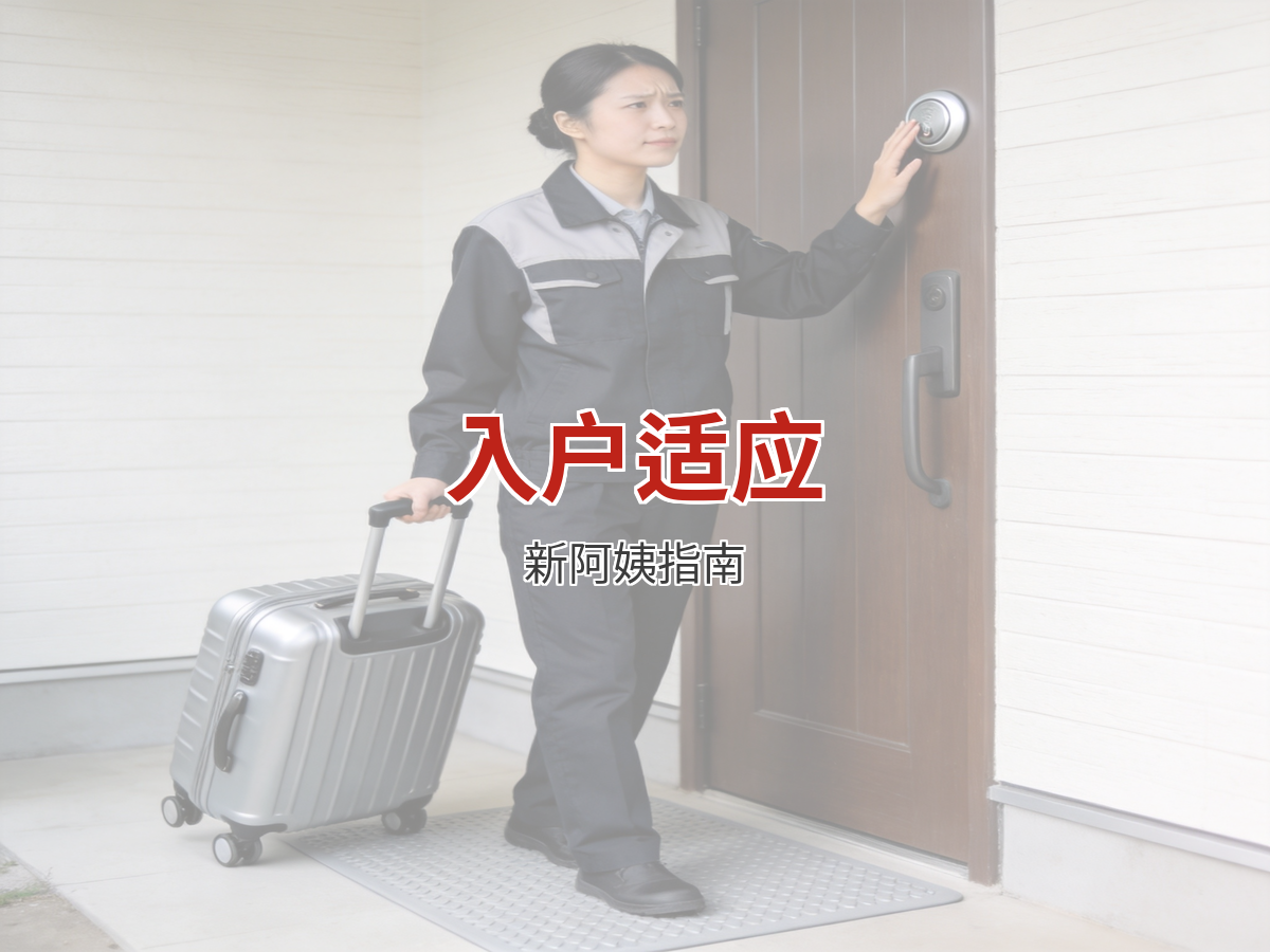 第一次上户心里没底？新阿姨的入户适应指南