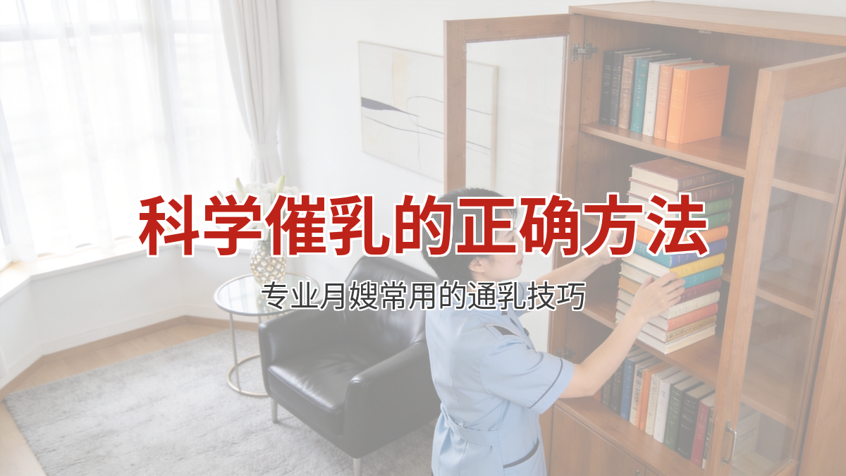 科学催乳的正确方法，专业月嫂常用的通乳技巧