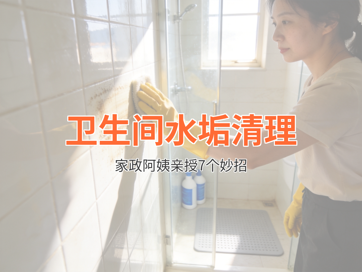 卫生间水垢怎么清理 家政阿姨亲授7个妙招