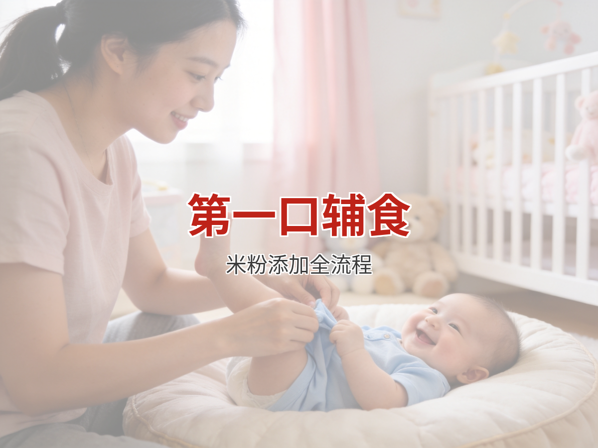 宝宝第一口辅食怎么加：米粉调制与添加观察