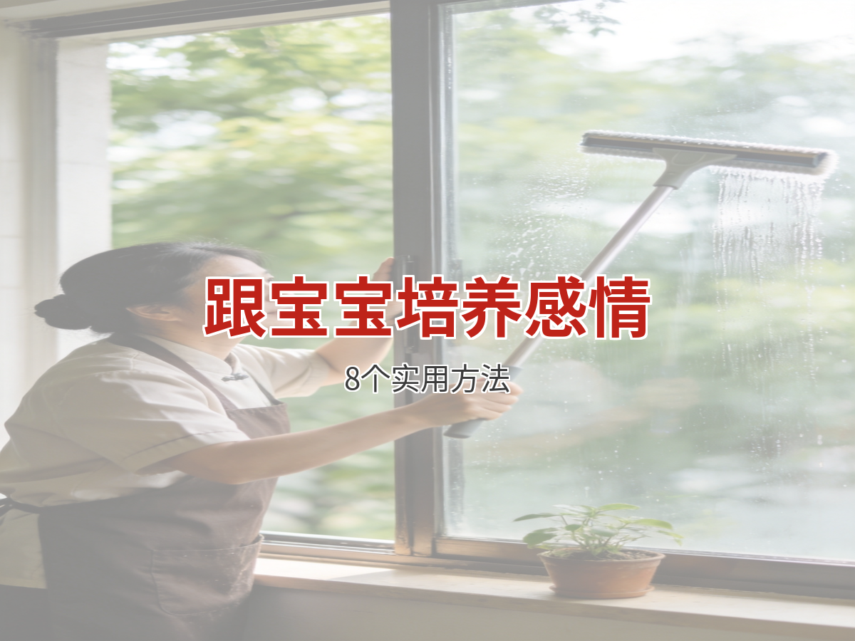 育儿嫂怎么跟宝宝培养感情？资深育婴师分享8个实用方法