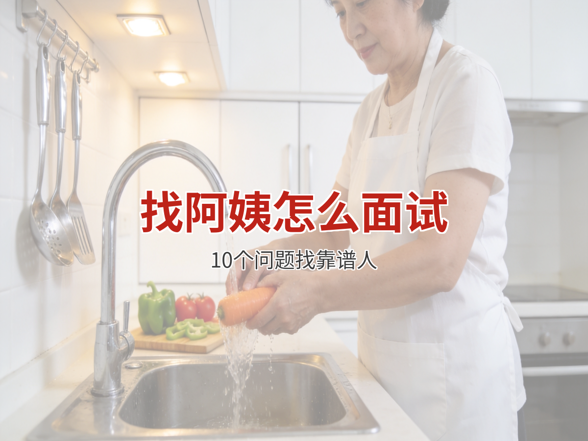 雇主找阿姨怎么面试？10个问题帮你找到靠谱人
